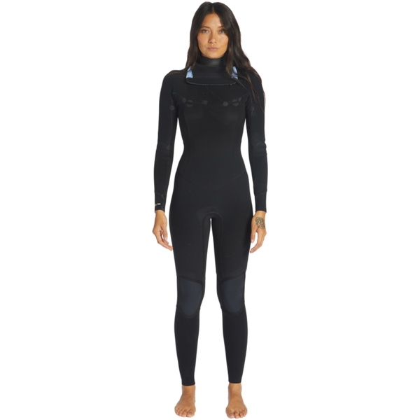 2026 Billabong Womens Salty Dayz Natural 3/2mm Chest Zip Wetsuit 24BW191505 - Black Pebble